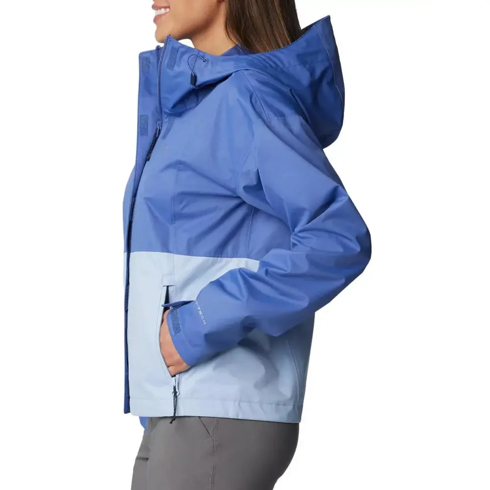 NWT Columbia Women's Hikebound Short Rain Jacket Purple Size Small Omni Tech - Picture 3 of 9